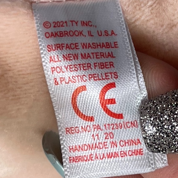 BEANIE BOOS Rainbow Poodle Stuffed Animal - NWT’s - Picture 9 of 10